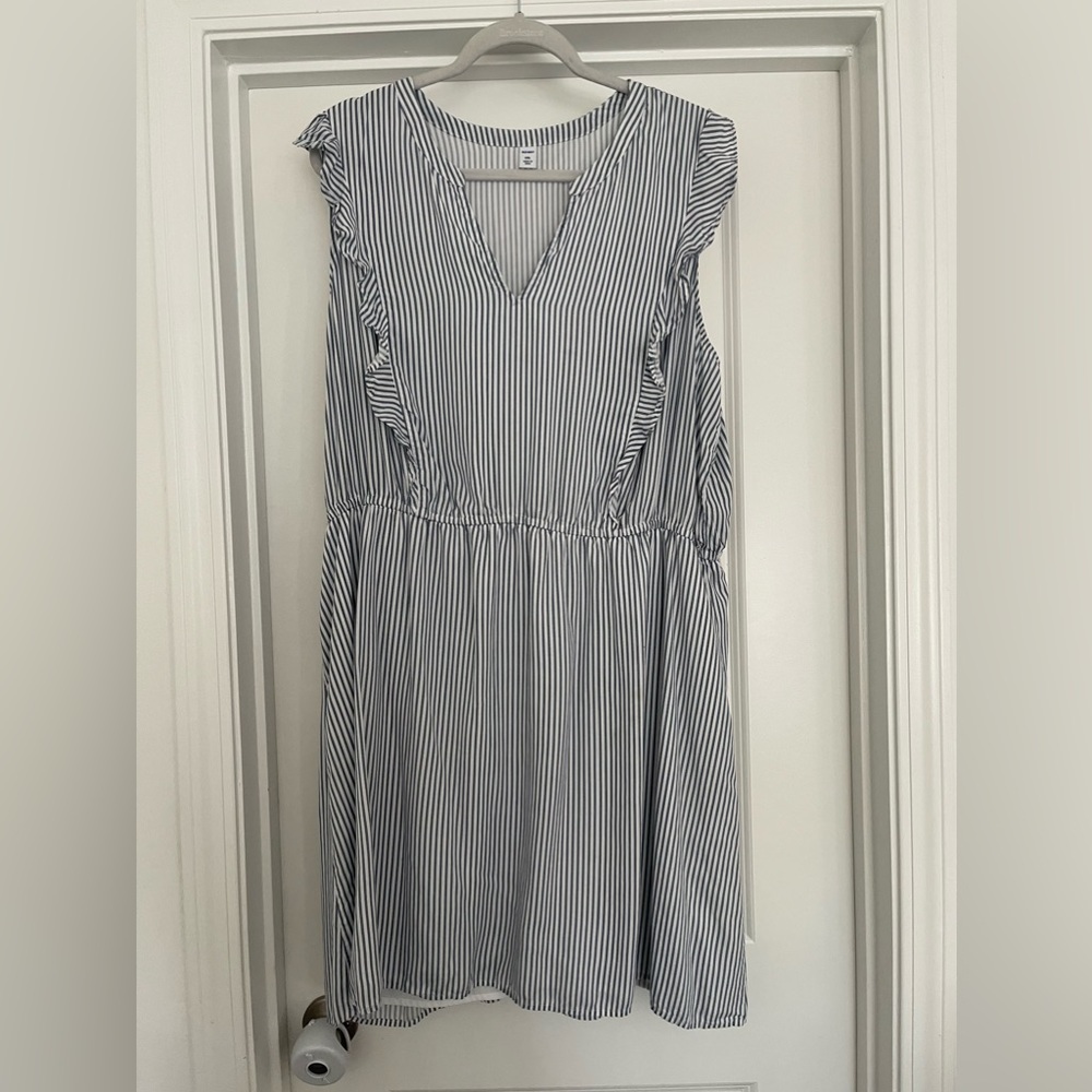 Blue Striped Midi XXL